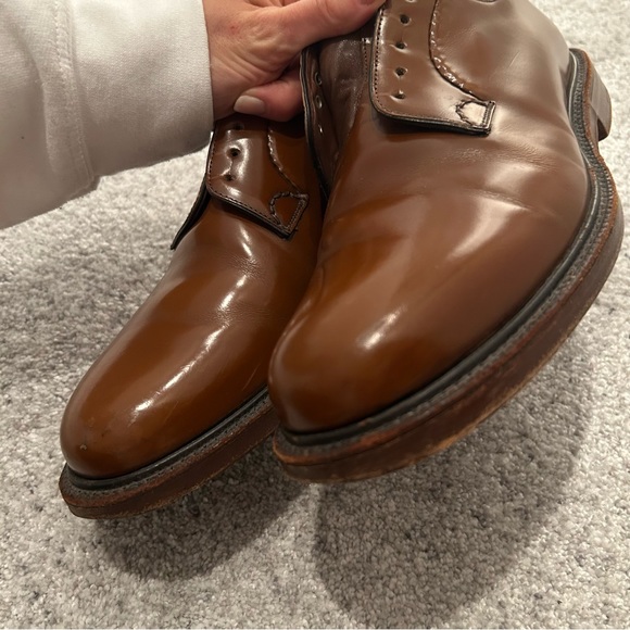 CHURCH’s “Shannon 2 Wr” Calfskin Derby Lace-Ups in Sandalwood Oxford Shoes 7.5 F - Picture 13 of 16